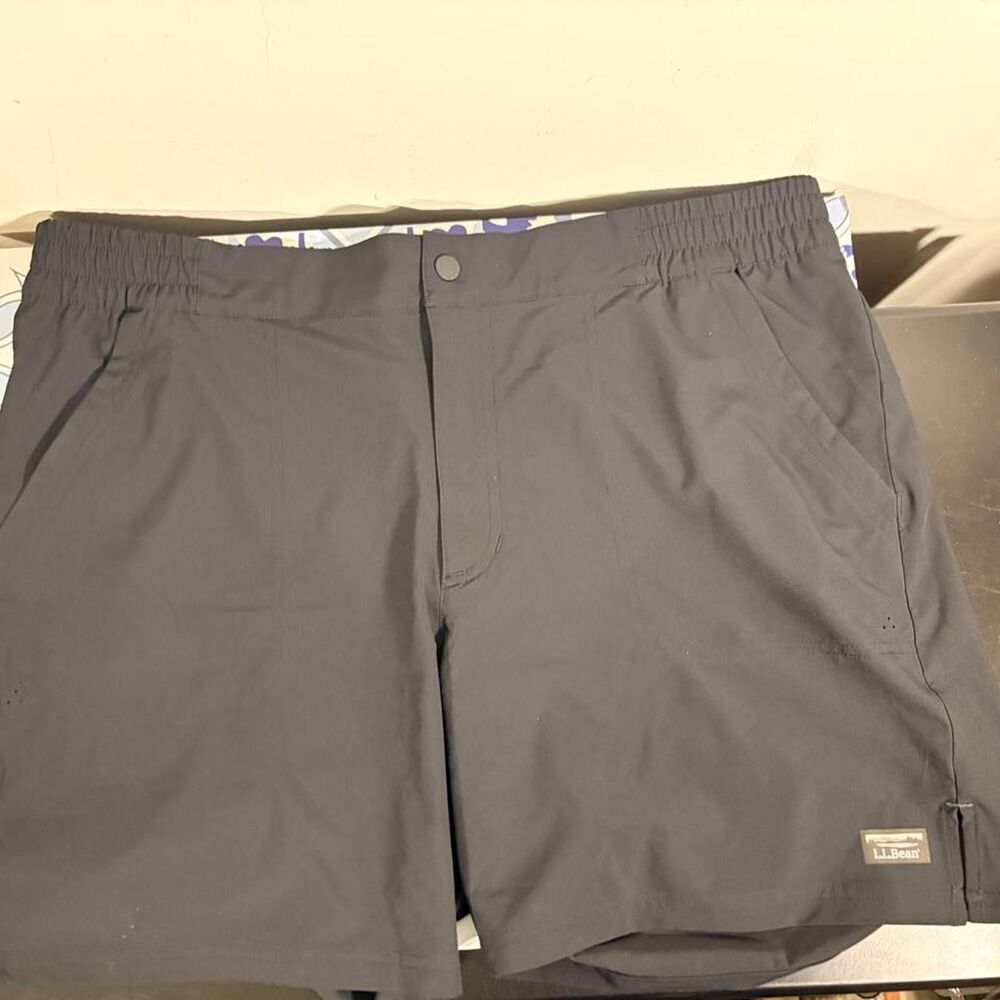 Llbean Women's Grey and Navy Shorts